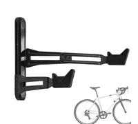 Support mural pour vélo de route - Crochet de rangement - Réglable - 40 kg - En d'aluminium - Pour modèles de montagne - Organiseur peu encombrant