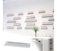 Support Mural pour Vernis à Ongles, Support Mural pour Vernis à Ongles, Support De Rangement pour Petits Rouges à Lèvres Et Parfums, Facile à Installer., Silver, 75cm(29 1/2")