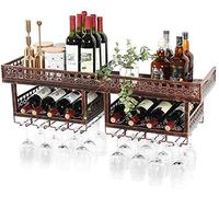 / Support mural pour verres à pied pour bouteilles de vin/porte-bouteille/support pour bouteilles de vin/support mural pour bouteille de vin/étagère à vin et porte-verres/magasin de rangement en liège
