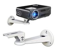 Support mural pour vidéoprojecteur, rotatif à 360 degrés, en alliage d'aluminium résistant aux chocs, pour bureau, école,