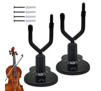 Support mural pour violon, support mural pour violon avec support, 2 cintres avec support - Support d'écran d'instruments de stockage d'espace, accessoires d'instruments de C