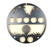 Support mural pour vitrine de balle de golf-support en bois de pin de fer, organisateur de rangement de sport décoratif pour objets de collection | Idée Cadeau Amoureux Style Trophée Meuble De Présent