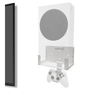 Support Mural pour Xbox Series S (Monter la Console et la Manette sur Le Mur près ou derrière la TV Gauche/Droite), kit de Support d'étagère Murale pour XSS
