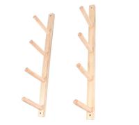 Support Mural Pour Yoga Wooden Yoga Mat Holder Wall Mount Roller Rack, Organizer, Studio Shelf, Space-Saving For Home & Gym(4 floors high 73cm)