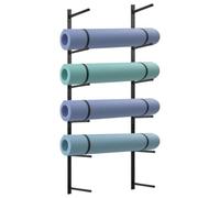 Support Mural Pour Yoga Yoga Mat Holder Wall Mount Storage Organizer Skateboard For Foam Rollers(Black)
