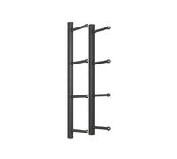 Support Mural Pour Yoga Yoga Mat Storage Rack Wall Mounted Home Organizing Multi Layer Basketball Decoration(Height 105cm Black)