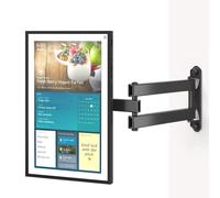 Support mural r glable WALI pour Echo Show 15 avec bras d'extension robuste de 15 pouces, rotation, inclinaison et pivot pour Alexa Echo Show 15,