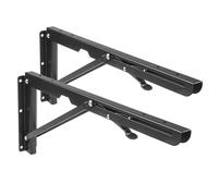 Maclean Support mural pliable pour étagère MC-876 Noir