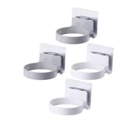 Support Mural Rangement Simple 4 Pièces pour Sèche-cheveux, ABS | Charge Stable, Ne Tombe Pas, Augmente L’espace, Convient à Plupart des Sèche-cheveux, Mur Chambre
