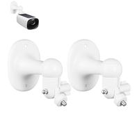 Support Mural réglable 360° pour EufyCam 2C/2C Pro, 2/2 Pro, 3C/S300, 3/S330, SoloCam S220/C210, Usage intérieur/extérieur, Blanc (caméra Non Incluse)