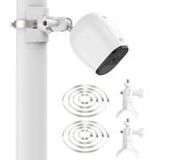 Support Mural réglable à 360° pour caméra intérieure Ring Stick UP Cam,Ring Stick Up Cam Plug in 3rd Gen,Ring Stick Up Cam Elite,Arlo Pro 4,Arlo Essential Spotlight,avec 4 Anneaux de Serrage réglables