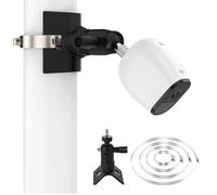 Support Mural réglable à 360° pour caméra intérieure Ring Stick UP Cam,Ring Stick Up Cam Plug in 3rd Gen,Ring Stick Up Cam Elite,Arlo Pro 4,Arlo Essential Spotlight,avec 4 Anneaux de Serrage réglables