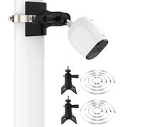 Support Mural réglable à 360° pour caméra intérieure Ring Stick UP Cam,Ring Stick Up Cam Plug in 3rd Gen,Ring Stick Up Cam Elite,Arlo Pro 4,Arlo Essential Spotlight,avec 4 Anneaux de Serrage réglables