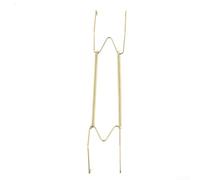 Support mural réglable avec support de plaque à ressort pour exposer des assiettes rondes ou carrées sur un mur ou un porche (35,6 cm)