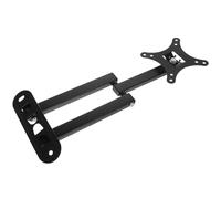 Support Mural Réglable, Bras Pivotant Inclinable en Acier Noir | Extension Articulée, Hauteur de Vision Ajustable, pour Écrans LCD et Petits Panneaux Plats, Kit Complet