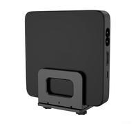 Support mural réglable en ABS noir pour décodeur de câbles, routeur, lecteur multimédia ou petits appareils, support peu encombrant pour accessoires TV et configuration de moniteur