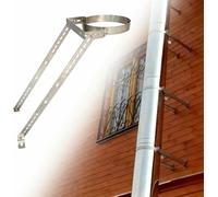 Support Mural réglable en Acier Inoxydable pour Conduit de cheminée, adapté aux conduits de cheminée de 23,5 à 39,3 Pouces, Peut être utilisé pour Les conduits de cheminée et Les Supports de