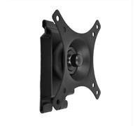Support mural réglable en acier pour écran LCD de 15 à 27 pouces, inclinable et pivotant, VESA 75 x 75/100 x 100 mm, supporte jusqu'à 13 kg, parfait pour le bureau à domicile.