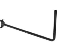 Support mural réglable pour antenne avec coude à 90 degrés, tube d'extension et écrous de fixation, convient pour antennes TV externes et amplificateur WiFi Starlink Noir