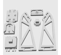 Support mural réglable pour blocs de construction DIY, support mural pour LEGO Icons Concorde 10318 noir