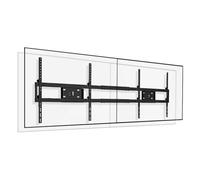 Support mural réglable pour écran plat LED de 65 à 86 pouces, parfait pour chambre à coucher, salon et bureau (compatible de 65 à 75 pouces)