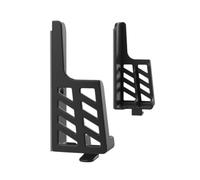 Support Mural Réglable pour Tablette et Téléphone en ABS Noir | Angle Orientable Avant et Latéral, Rangement Charge, Usage sans Mains à Maison