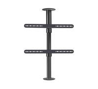 Support mural réglable pour téléviseurs 32" 75" pivotant à 360° Base mobile pour écrans LED Séparateur rotatif réglable Parfait pour la maison et le bureau