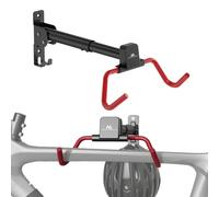 Support Mural réglable pour vélo Maclean, Pliable, en Acier, 30 kg, Noir