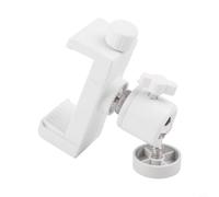Support mural réglable sans perforation avec clip pour caméras à trou de vis de 6 mm Installation sécurisée à l'intérieur ou à l'extérieur Blanc