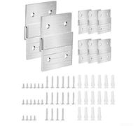Support mural résistant à la rouille pour taquet français fabriqué en alliage d'aluminium pour accrocher des miroirs lourds œuvres d'art et panneaux avec pendentifs antidérapants et vis de montage (8)
