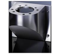 Support mural rigide, avec bride Rittal 6665.500 acier inoxydable (Ø) 9 mm 1 pc(s)