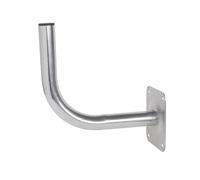 Support mural robuste en acier galvanisé Support universel pour antennes satellites et terrestres 20 cm, avec capuchon de protection et montage facile