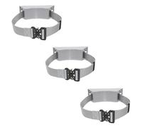Support mural robuste for bouteilles de gaz, for sécuriser l'oxygène, l'azote, l'argon et plus encore, avec sangle réglable(Gray,3pcs)