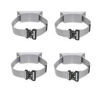 Support mural robuste for bouteilles de gaz, for sécuriser l'oxygène, l'azote, l'argon et plus encore, avec sangle réglable(Gray,4pcs)