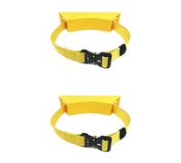 Support mural robuste for bouteilles de gaz, for sécuriser l'oxygène, l'azote, l'argon et plus encore, avec sangle réglable(Yellow,2pcs)