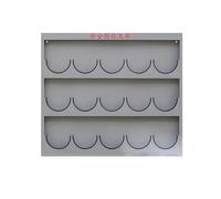 Support mural robuste pour casque - 15 grilles - Étagère de rangement en métal pour équipement de sécurité sur le lieu de travail industriel - Organiseur de casque durable