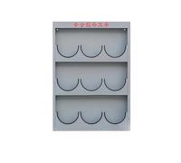 Support mural robuste pour casque de sécurité 9 grilles en métal pour lieu de travail, organisateur de casque industriel, support d'équipement de sécurité d'atelier