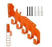 Support mural robuste pour chaîne de tronçonneuse avec 5 crochets pour garage, atelier, cave, studio, outils de jardinage