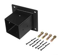 Support mural robuste pour pergola de toit incliné conçu pour poteaux de 10,2 x 10,2 cm, comprend le matériel nécessaire (1 pièce)