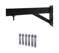 Support mural robuste pour sac de frappe avec cadre en acier de 40 cm (30 | 40 cm de longueur, acier de 2 mm d'épaisseur, supporte des sacs lourds, cadre soudé, finition poudrée noire
