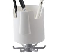 Support mural rotatif - Support de rangement sans perforation, crochet à 360 degrés, récipient mural peu encombrant avec design multi-usages, accessoire de cuisine, chambre à coucher, salon, solution