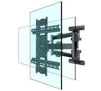 Support Mural Rotatif Vertical et Horizontal pour écran LCD LED de 65 Pouces, 37 à 70 Pouces Bras Complet Support pivotant et inclinable, VESA Max 400 x 400 mm Poids jusqu'à 83 LB