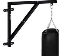 Support Mural Sac de Boxe - Farabi Sports - Support Sac De Frappe Boxe Thai MMA Kick Boxing - Acier Noir