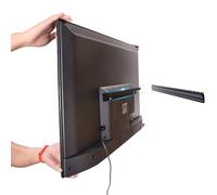 Support mural sans goujons pour téléviseurs de 13 à 55", VESA max 400 x 400 mm, jusqu'à 45,4 kg, universel, compatible avec la plupart des téléviseurs et moniteurs à écran plat/incurvé LED, LCD