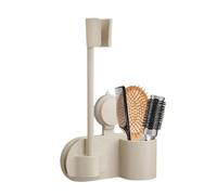 Support mural sèche-cheveux - Ventouse anti-glisse peu encombrante,Support Mural pour Sèche-Cheveux - Rangement pour maison, appartement, hôtel, chambre, salle de bain, douche, WC, femme, épouse et am