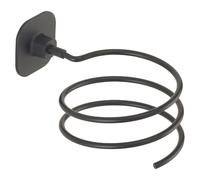 SUPPORT MURAL SPIRALÉ POUR SÈCHE-CHEVEUX ACIER INOXYDABLE NOIR MAT TIMO