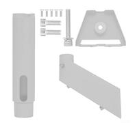 Support mural standard pour parabole Starlink - Compatible avec V3/Gen 3, support en alliage d'aluminium résistant aux intempéries pour une installation extérieure robuste (argenté)