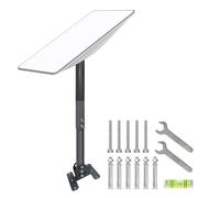 Support mural Starlink réglable, kit de montage Starlink, avec adaptateur de montage compatible avec mât extérieur universel V2 Starlink pour mur, toit d'avant-toit (support et tuyau droit)