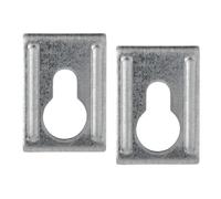 Support mural Support de fixation murale 103693 adapté comme pièce de rechange pour montage mural des plaques IKEA PAX KALLAX METOD (lot de 2 pièces)