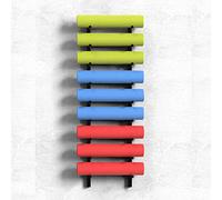 Support Mural Support Mural pour Tapis de Yoga, Supports de Rangement pour Tapis de Yoga Noirs pour Ranger Un Traversin de Yoga/Tapis D'exercice/Tapis de Pilates, Support de Rouleau en Mousse pour Déc